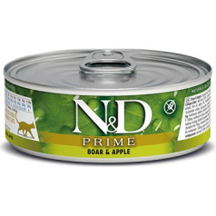 n&d prime boar & apple - влажный корм для кошек - 70 г
