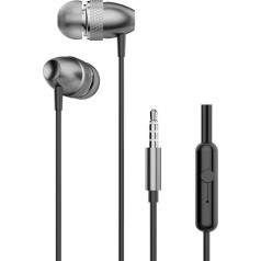 Dudao In-ear austiņas austiņas ar 3,5 mm mini ligzdu pelēkas krāsas