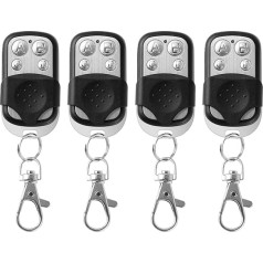 Taekooki 4pcs Universal Garage Door Remote Control 433MHz Remote Control Cloning Garage Door Opener Remote Control for Switch Light Garage Door Roller Shutter Switch