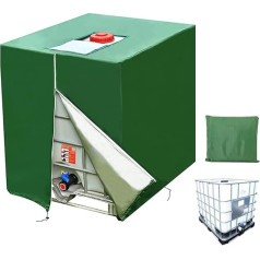 Hiullen IBC tvertnes vāks 420D, 1000L konteinera vāks, IBC vāks, ūdens tvertnes tents, aizsargpārklājums, UV aizsardzība, aizsargpārklājums, lietus ūdens tvertne, konteinera aizsargpārklājums, 120 x 100 x 116