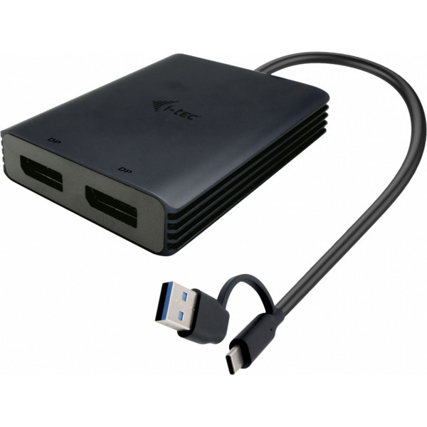 Video adapteris usb-a/usb-c dual 4k/60 hz displayport