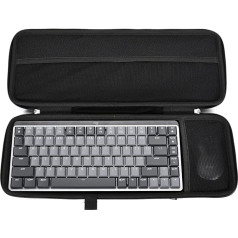 Cietais futrālis Logitech MX Mechanical Mini Wireless Illuminated Keyboard un Anywhere 3 Compact Mouse. Stāv tikai korpuss. - Melns