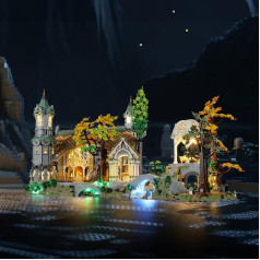 Lightailing LED gaisma Lego 10316 The Lord of The Rings Rivendell - Apgaismojuma komplekts, kas saderīgs ar Lego modeli (Lego klucīšu modelis nav iekļauts)