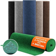 Floordirekt Farbwunder Pro zāliena paklājs, balkona paklājs, mākslīgās zāles paklājs terasei, balkonam un atpūtas vietām, pieejams 6 krāsās (133 x 350 cm, zaļš)