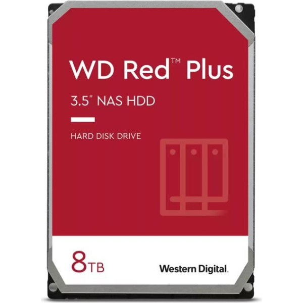 Cietais disks red plus 8tb 3,5 collu cmr 256mb/5640rpm klases