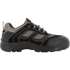 SAFETY JOGGER - Jumper - S3 safety shoes for men and women, adult work shoes, non-slip with plastic toe cap and midsole, metal-free, black grey, EU 42