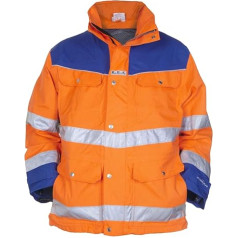 Hydrowear 04026011P Fulda EN 471 Parka Removable in Toptex Orange/Royal Blue Size XXL