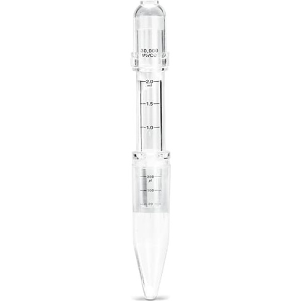 Sartorius Vivaspin 2 Polycarbonat (PC) Zentrifugalkonzentratoren mit Kappe, Hydrosart (HY) Membran, 5 kDa MWCO, 2ml Volumen, 126mm Länge, 25 Stück