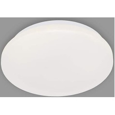 BRILONER Leuchten 3404-116 LED griestu gaisma, vannas istabas gaisma, IP44, 12 W, 1200 lūmeni, 4000 Kelvīnu, balta, diametrs 28,8 cm