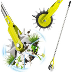 G GREENLY-AG Edger Lawn Tool, 58 Inch Rotating Lawn Edger Pathway Yard Manual Lawn Edger Trimmer, Padded Handle with Stainless Steel Handle, Edge Cutter for Landscaping