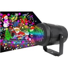 Tragbare Weihnachtsprojektorlichter, Weihnachten vai Lichter Outdoor Urlaub Led Lampe Wasserdicht Weihnachten Decor Schneeflocke Licht Party Sta Lichter Hd-Bild Und Einfache Installation