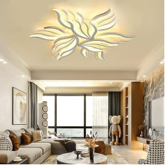 Living Room LED Lamp Ceiling Light Dimmable Bedroom Ceiling Lamp Modern Flower Design with Remote Control Dining Table Dining Room Ceiling Pendant Light Kitchen Office Decoration Children's Room