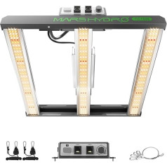 MARS HYDRO FC1500 EVO LED Grow Lamp Full Spectrum Samsung LM301H EVO 70 x 70 cm Cover Plant Lamp Daisy Chain Dimmable Bar Grow Lamp for Indoor Plants, Vegetables, Flowers