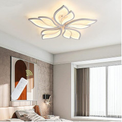 Becailyer moderns griestu gaisma, 60W dimmable LED griestu gaisma ar tālvadības pulti, 23,6 collu akrila lapu Flush Mount lustra griestu gaisma dzīvojamā istaba, guļamistaba, ēdamistaba