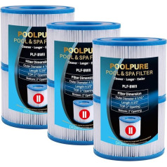 POOLPURE baseina filtrs, saderīgs ar BestWay 58094 Type II, 6 gab. iepakojumā