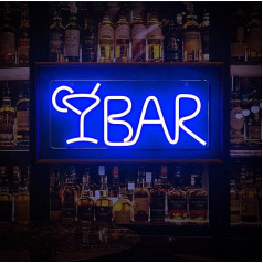 MEDE Bar Sign Dekorēšana mājas bārs USB powered Dimmable Neon Signs LED Neon Lights for Pub Club Warm White Neon Bar Signs for Wall Party Decoration 16 x 7 collu