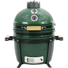 YNNI KAMADO TQ0015GR Brīvi stāvošs Kamado Barbecue Grils ar keramikas olu kūpinātājs