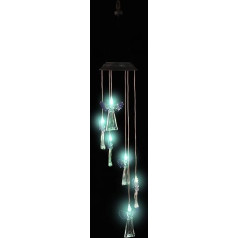 Uonlytech Lucky Pendant Solar Wind Chime Light Angel Shape Solar Lights Glockenspiel Garden Hanging Wind Bell Lights for Indoor Outdoor Yard Tree Window Decor Purple Sun Wind Chimes