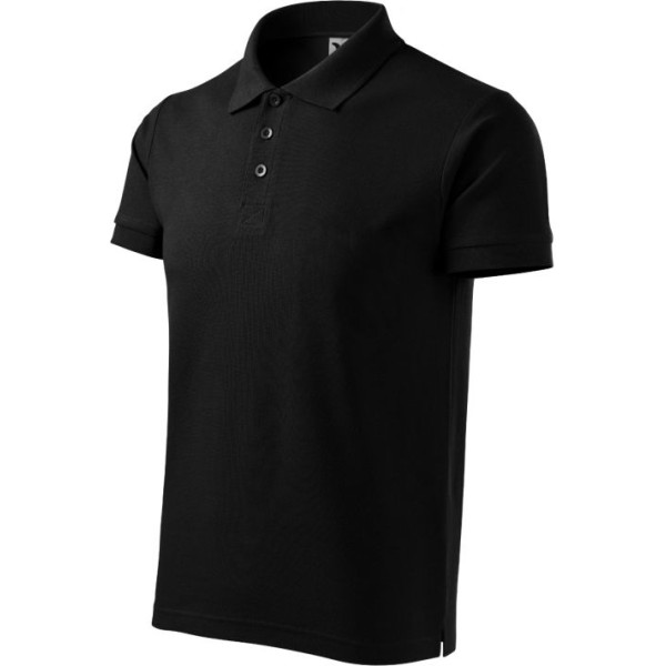 Vīriešu polo krekliņš Cotton Heavy (melns) / L