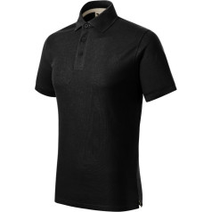 Prime (GOTS) vīriešu polo krekliņš (melns) / 3XL