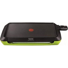 Tefal Colormania Elektrische Grillplatte, 2000 W, Antihaftbeschichtung, für bis zu 8 Personen, CB660301 spülmaschinengeeignet, Schwarz