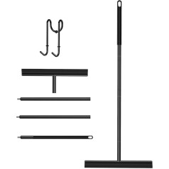 COSANSYS Ūdens izspiedējs grīdas izspiedējs dušas nerūsējošā tērauda dušas izspiedējs grīdas garais rokturis 133 cm ar sienas turētāju logu izspiedējs ar īpaši izturīgu 40 cm silikona lūpu ūdens izspiedēja pamatni