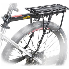 West Biking Pannier Rack Kalnu velosipēds - izturīgs velosipēdu Pannier Rack Robust MTB Pannier Rack Alumīnija velosipēdu Pannier Rack Viegla montāža Pannier Rack Bicycle Rear Maksimālā slodze 50 kg