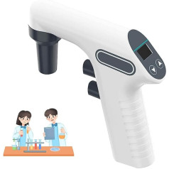 ERKANZHI Elektrische Pipettenpumpensteuerung, Digitaler Automatischer Pipettierer, Einstellbare Geschwindigkeit 25 Ml < 5 S (6 Stufen)/Messbereich: 0,1-100 Ml