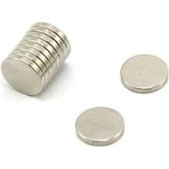 Magnet Expert N35 neodīma magnēts 10 mm diametrs x 1,5 mm biezums - 0,89 kg pievilkšanas spēks ( iepakojumā 10000 gab. )