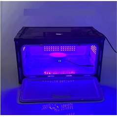 Ultravioletais LED-Härtungslicht, 3D-Druckerbox LED-UV-GEL-Härtungslampe UV-Lichthärtung UV-Kleber Öl Harz Maschine Glas Tinte Farbe Siebdruck Telefon Timing(Type_395nm)