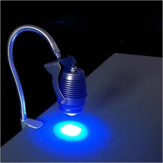 JOXLOVER LED-UV-Gel-Härtungslampe, 100 W 405 nm 405 nm 365 nm 395 nm UV-härtende UV-Lampe, Punktstrahler, 3D-Druck, Harz, Lötmaske, Leiterplattenkleber, grünes Öl einfach zu bedienen(1 UK)