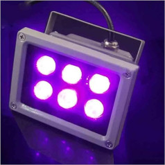 VCHICS Ultraviolettes LED-Härtungslicht, 30W LED UV-Gel-Härtungslampe Abstrahlwinkel UV-Licht 395nm Heilung Öldruckmaschine Glas Tinte Farbe Siebdruck 3D-Drucker(1 UK)