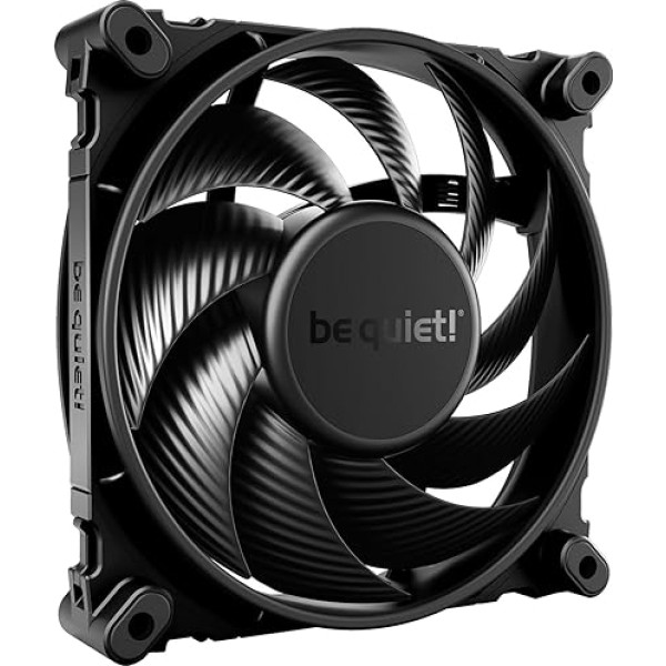 klusēt! SILENT WINGS 4 120mm PWM 4-pin korpusa ventilators Black BL093