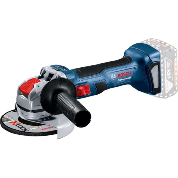 Bosch profesionālā 18 V sistēmas akumulatora leņķa slīpmašīna GWX 18V-7 (ar X-LOCK piederumu, diska diametrs 115 mm, bez akumulatora un lādētāja, iepakojumā)