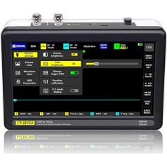 VISLONE digitālais osciloskops, planšetes osciloskops ar skārienjūtīgo ekrānu, 7 collas, 2 kanāli, 1013D 2 kanālu osciloskops, 100 MHz joslas platums, 1GSa/s paraugu ņemšanas ātrums osciloskops