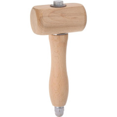 izejmateriālu karte Lederschnitzhammer, 19,1 cm, T-förmiger Kopf, Lederhandwerk, Mallet-Werkzeug zum Basteln, Stempeln, Nähen, Leder, Rindsleder, Holz