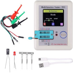 LCR-TC1 daudzfunkcionāls testeris ar krāsainu displeju, daudzfunkcionāls TFT tranzistors ar fona apgaismojumu 1,8