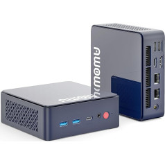 AWOW AK10 Pro Mini PC, 12GB DDR5 512GB PCIe SSD, Intel 12. paaudzes N100 (līdz 3,4GHz) Mini galddators atbalsta 4K trīsdimensiju displeju/USB3.2/WiFi 6/BT5.2/Dual Gigabit Ethernet mājai/birojam