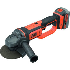 Black + Decker BCG720M1-QW BCG720M1-QW Mini akumulators 18V 125 mm ar 1 bateriju 4 Ah, oranžs / melns