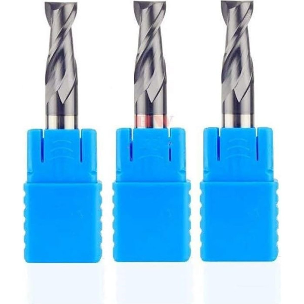 Metāla virpošana un rievu virpošana ieliktņi karbīda frēzēšanas griezējs 14 mm 16 mm 18 mm 20 mm 2 Slot Long Flat Head Cutter CNC konusa koka metāla griezējs (izmērs: D20x150mm)