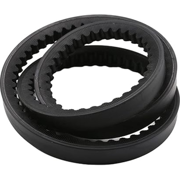 Othmro 1 x Trīsstūra josta Rūpniecības josta BX45 Drive V-Belt Iekšējais apkārtmērs 45 collas Rūpnieciskās jaudas gumijas piedziņas jostas rezerves siksnas pārnesumu siksna virpām Galda zāģi Lentas zāģi Melns