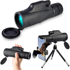 DOCANIO Monocular 10-30x Zoom Monocular with BAK4 Prism FMC Telescope Adult with Holder and Tripod Clear Low Light Vision for Climbing, Ball Games, Concerts