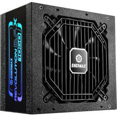 ENERMAX Revolution D.F. X ARGB ATX3.0 PCI-e 5.0 Compact Gaming & Streaming PC Power Supply 1050W 80Plus Gold (Full Modular, 2 x 12VHPWR, Semi-Fanless), ERT1050EWT, Black