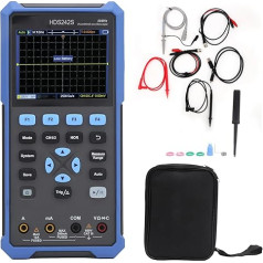 Tragbares Digitales Oszilloskop, Mini, 2 kanāli, 40 MHz, LCD, 2-in-1-Multimeter mit Hintergrundbeleleuchtung, Automatischem Kalibrierungsspeicher, USB-Typ-C-Schnittstelle