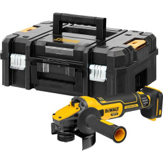 Dewalt 18V XR Flexvolt Advantage akumulatora leņķa slīpmašīna DCG409NT (125 mm, bezsuku motors, elektroniskais bremzis un sajūgs, M14, komplektā ietilpst TSTAK-Box II un piederumi, akumulators un lādētājs nav iekļauti komplektācijā)