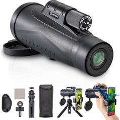 Monocular Telescope for Adults Kids Powerful Compact Small Portable Telescope with Smartphone for Hunting Bird Watching Hiking Concert Travel