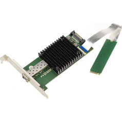 KALEA-INFORMATIQUE M2 1 porta tīkla karte SFP+ 10G 10 GIGABIT ETHERNET optiskais kabelis M.2 portam PCIe, M Key vai B+M ar Intel JL82599EN mikroshēmu