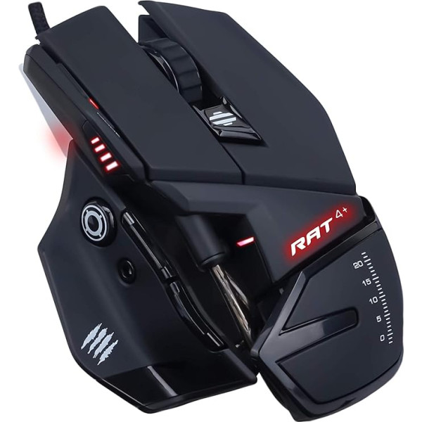 MadCatz R.A.T. 4+ optiskā spēļu pele, melna