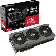 ASUS TUF Gaming Radeon RX 7900 GRE OC Edition 16GB GDDR6 žaidimų vaizdo plokštė (AMD Radeon RX7900 GRE, PCIe 4.0, 1x HDMI 2.1, 3x DisplayPort 2.1, GPU Tweak III, TUF-RX7900GRE-O16G-GAMING)