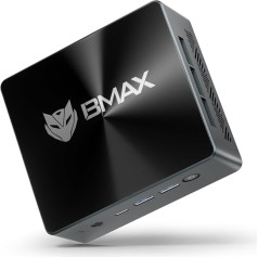 BMAX Mini dators Intel Core i5-12600H (12C/16T, līdz 4,5 GHz) 24GB LPDDR5 512GB NVMe SSD Wi11 Pro|Mikro dators Trīs displeji|C tipa, HDMI 2.1, USB 3.2, BT5.0, Wi-Fi 5 B8Plus Mini spēļu dators